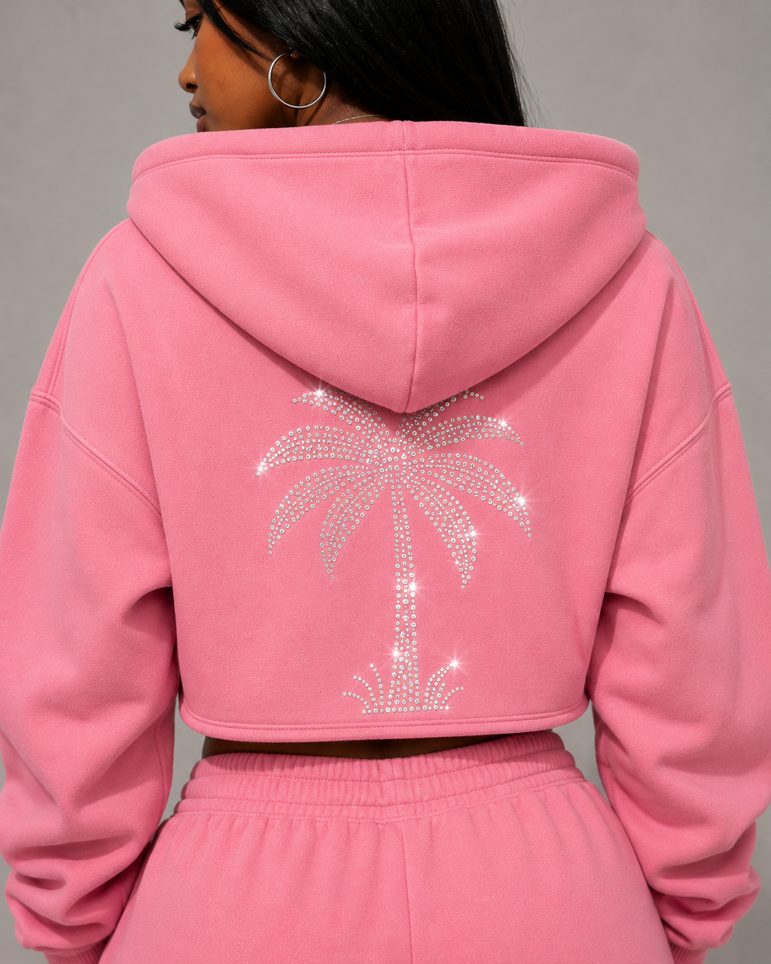 Palm Jogger Set Pink