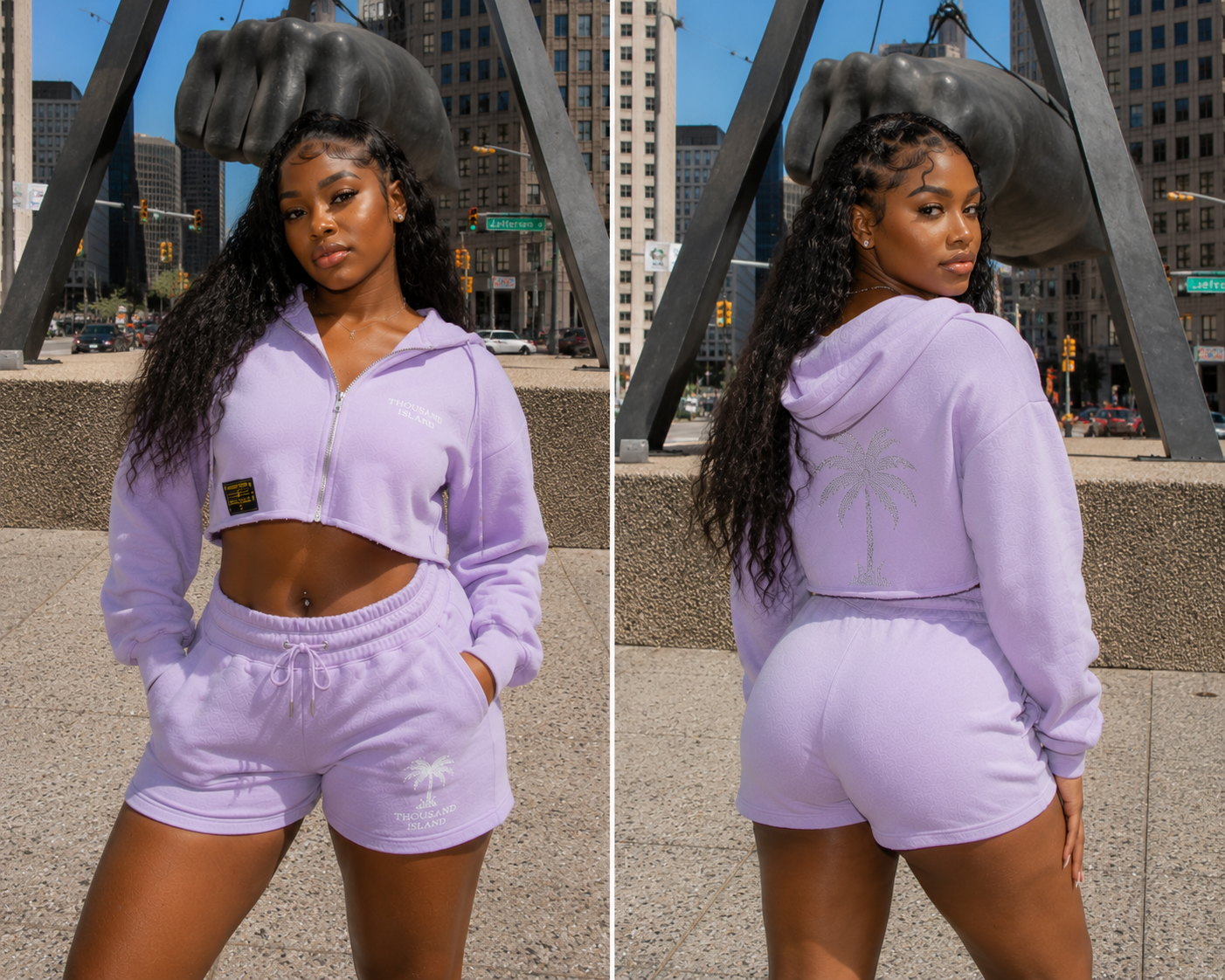 Palm Jogger Set Lavender