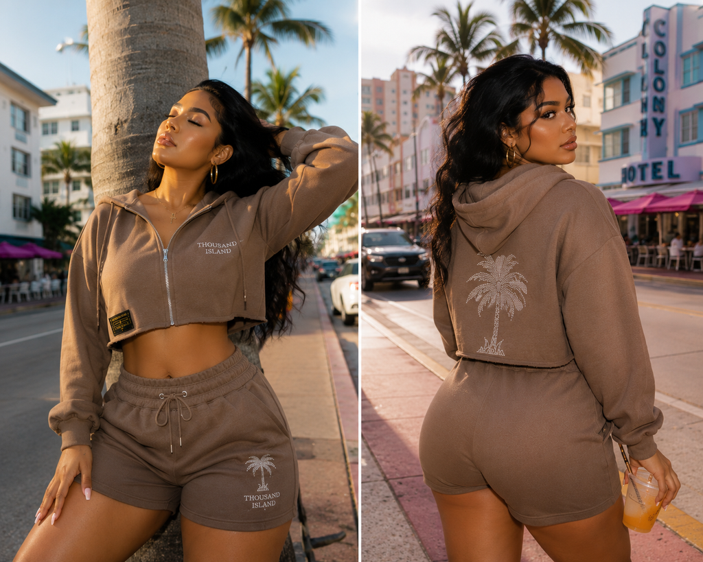 Palm Jogger Set Mocha