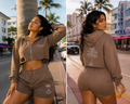 Palm Jogger Set Mocha