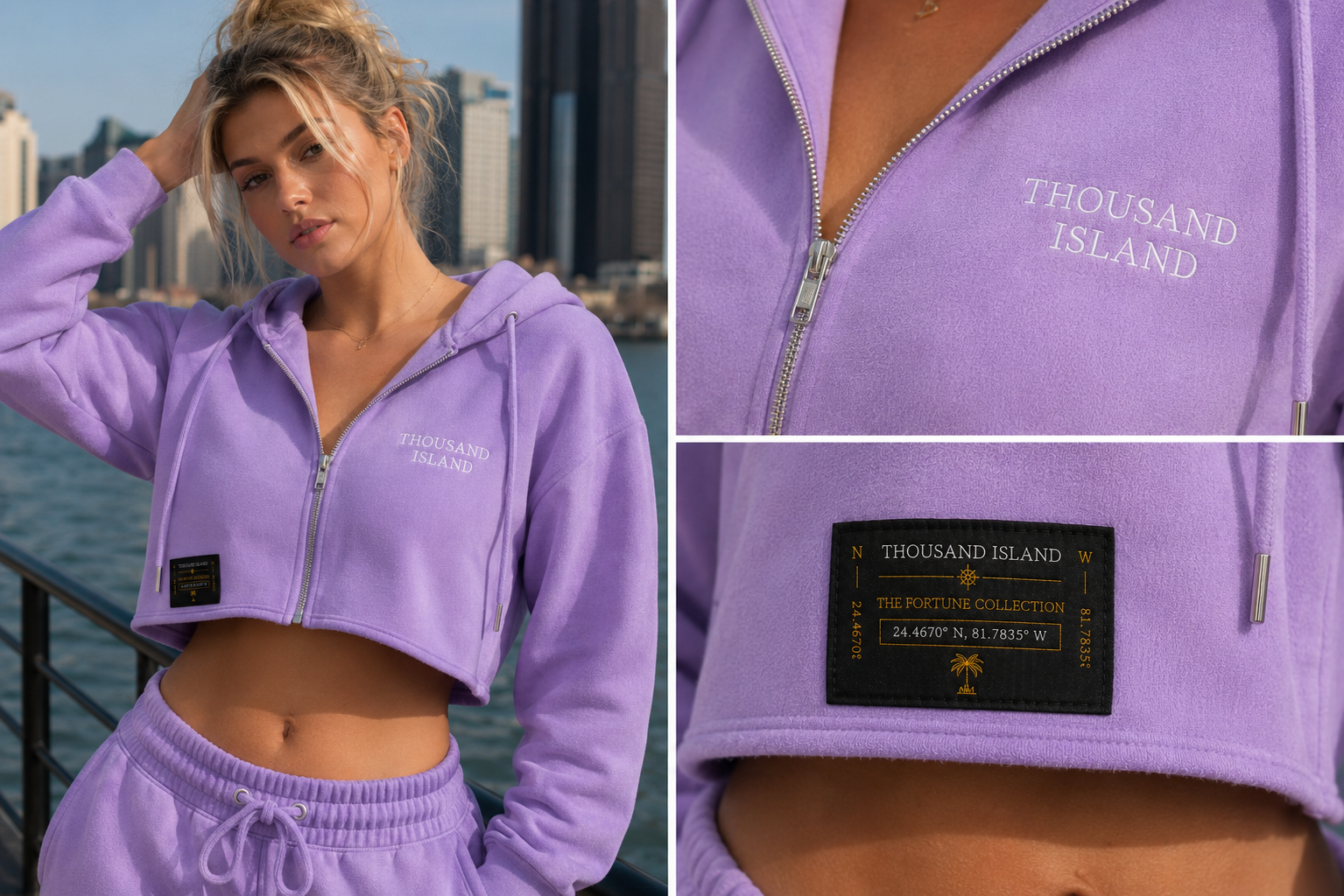 Palm Jogger Set Lavender